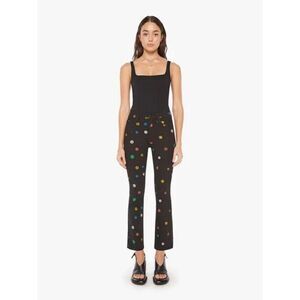 Mother The Insider Flood Bootcut Jeans In Fresh As A Daisy (Black) NEW Size 27